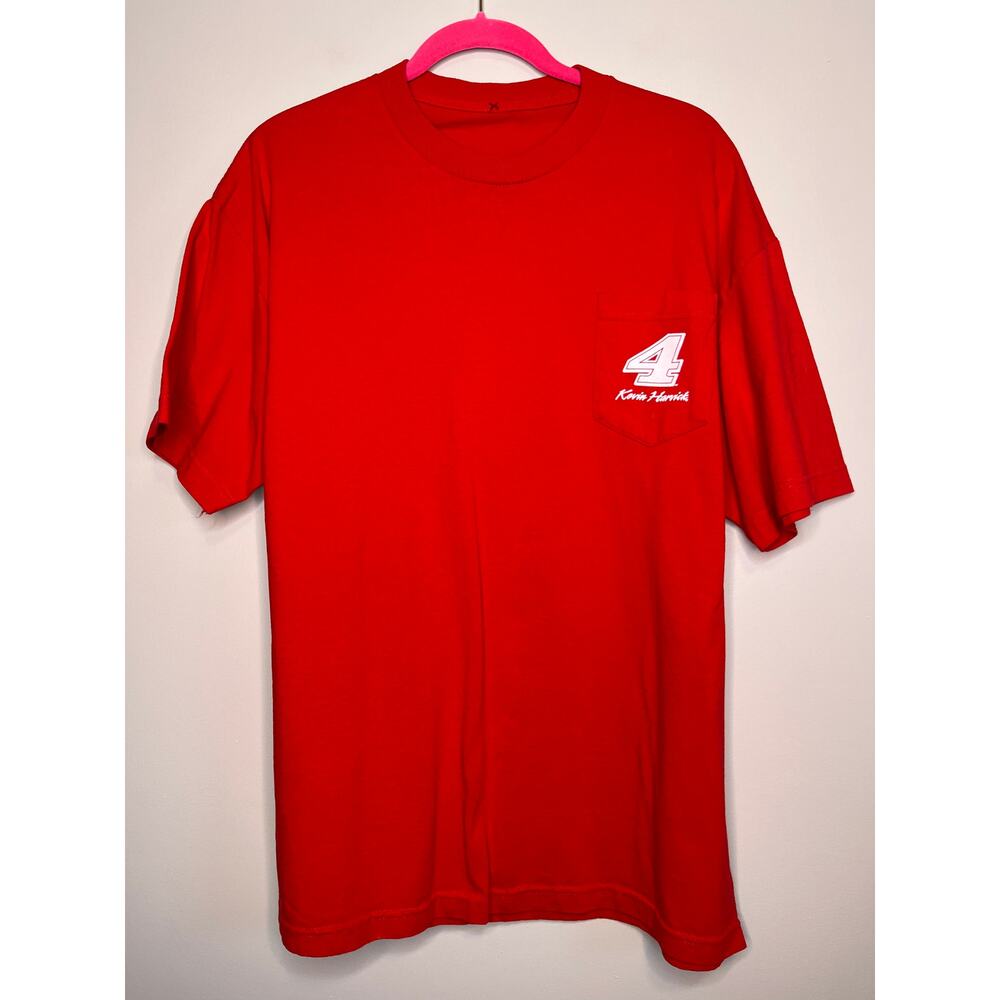 Kevin Harvick Budweiser NASCAR Motorsports Racing Red White Shirt XL